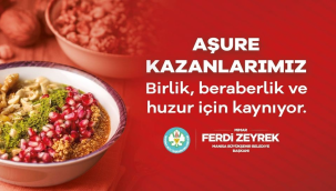 Büyükşehirde aşure kazanları vatandaşlar için kaynayacak