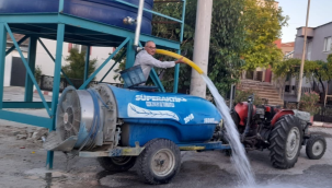 Büyükşehirden üreticilere su desteği