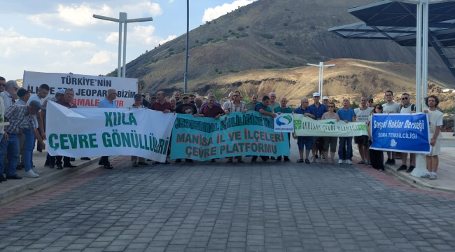 Çevreciler Kula'da meydanlara indi