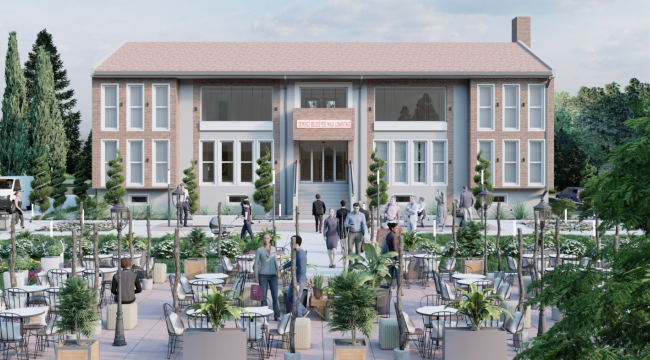 Demirci'de belediye meteoroloji binasını halk lokantası yapıyor