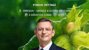 Fındık üreticisinin sorunlarının dile getirileceği mitinğ Giresun'da