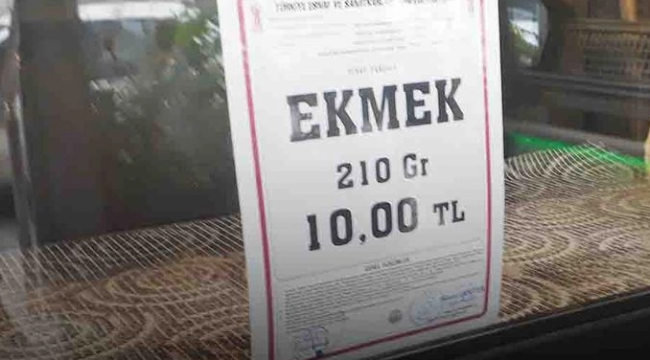 Manisa'da ekmek 10 lira
