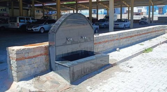 Pazarcı esnafı istedi belediye yaptı