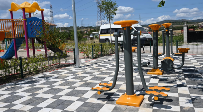 Belediye çalışıyor Soma'da yeni parklar ve oyun alanlarına kavuşuyor 