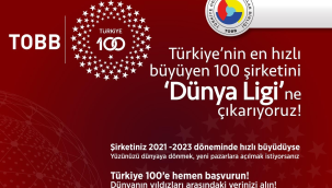 Türkiye 100'e hemen başvurun çağrısı