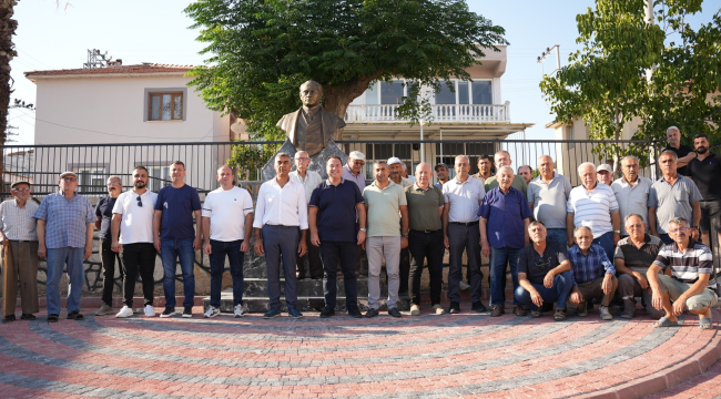 Yatağan Mahallesi Atatürk büstüne ve yeni meydanına kavuştu