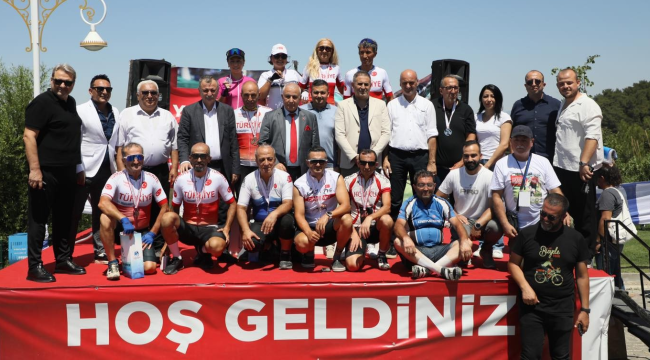 Yunusemre dağ bisikleti maratonu Türkiye şampiyonasında ödüller dağıtıldı