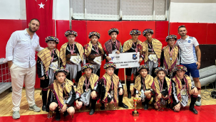 Yunusemre'li efeler grup yarışmasında ikincisi oldu