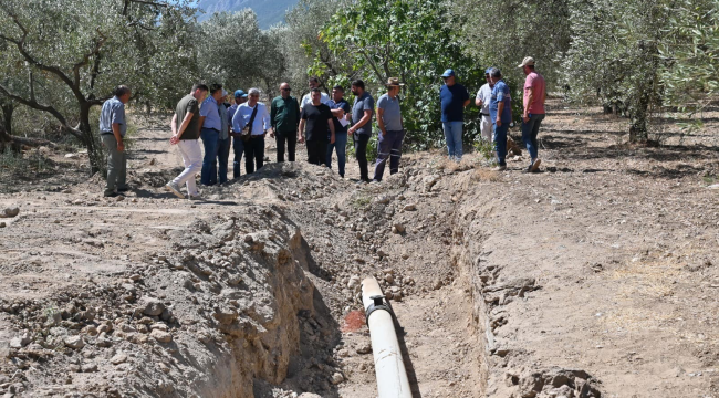 25 milyon yatırmla Öveçli damla sulama projesi başladı