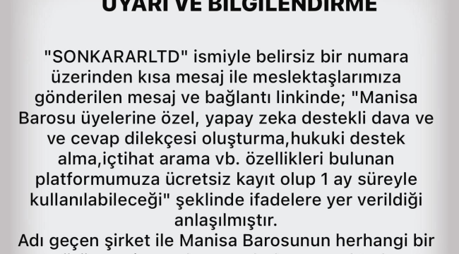 Baro açıkladı:görüşmemiz ve anlaşmamız yoktur