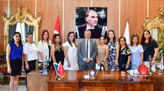 Başkan Balaban 'her kadın güzeldir projesi'nde görev alanları kabul etti