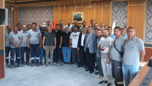 Başkan Balaban'nın işçilerle hizmette kaliteyi arttırma toplantısı
