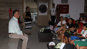 Çocuklardan başkanı terleten zor sorular