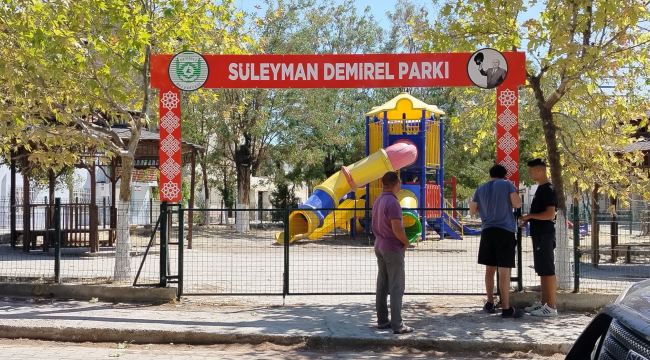 Demirci'de Süleyman Demirel adı parkta yaşayacak