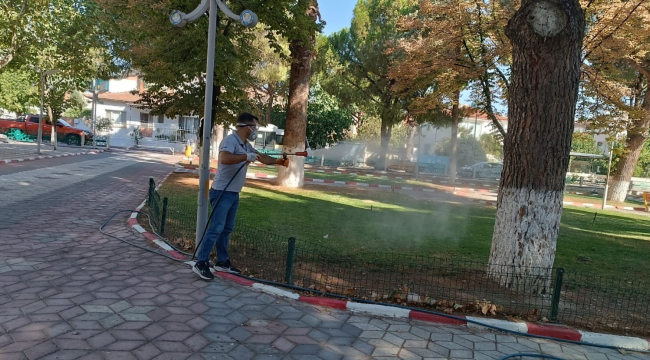 Gölmarmara'da çevre sağlığı ilaçlaması