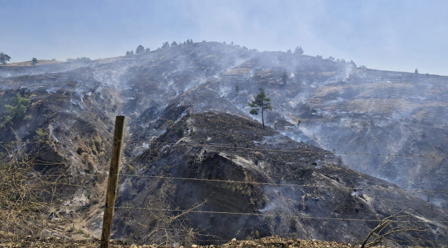 Gördes yangını kontrol altına alındı soğutma başladı