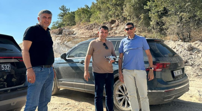 Gördes TSO başkanı Özcan,OSB alanında incelemelerde bulundu