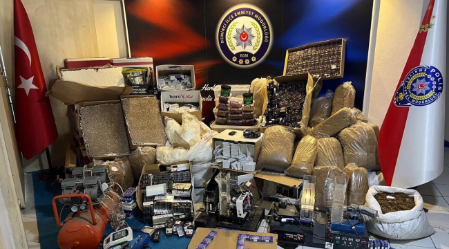 Kaçakçılara yönelik 8 ilçede yapılan operasyoda 17 kişi yakalandı
