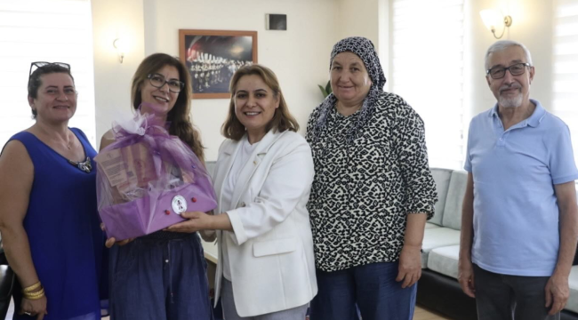 Kadın kooparatifi yöneticileri Gündüz'ü ziyaret etti