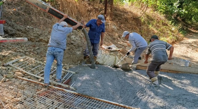 Kıranköy yolu imece usulü yapıldı