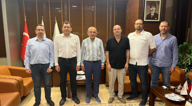 Magna otomotiv Türkiye genel müdürü başkan Yılmaz'ı ziyaret etti