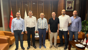 Magna otomotiv Türkiye genel müdürü başkan Yılmaz'ı ziyaret etti