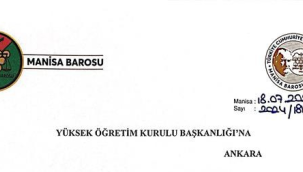 Manisa barosu nitelikli hukuçuların yetişmesi için YÖK'e başvurdu