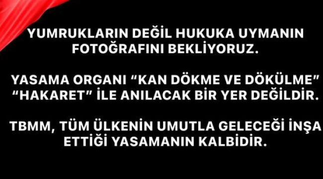 Manisa barosundan yumrukların değil hukuka uymanın fotoğrafını bekliyoruz çağrısı