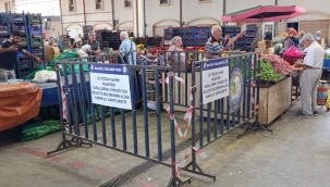 Pazar yerinde kurallara uymayanlara tezgah kapatma cezası