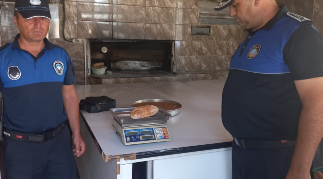 Salihli'de fırınlarda gramaj ve hijyen denetimi