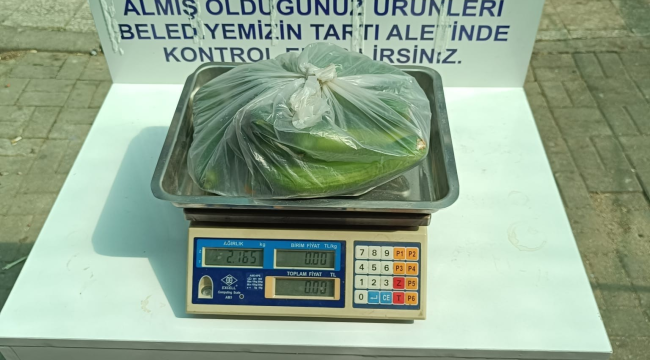 Salihli'de pazaryerine ve tartı kontrol noktası kuruldu