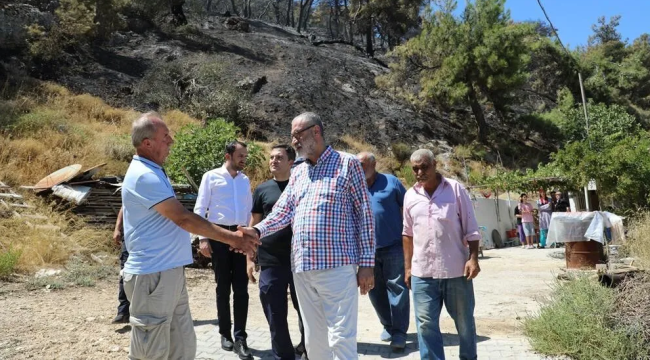 Şehzadeler başkan yardımcısı Yıldırım yangın bölgesinde