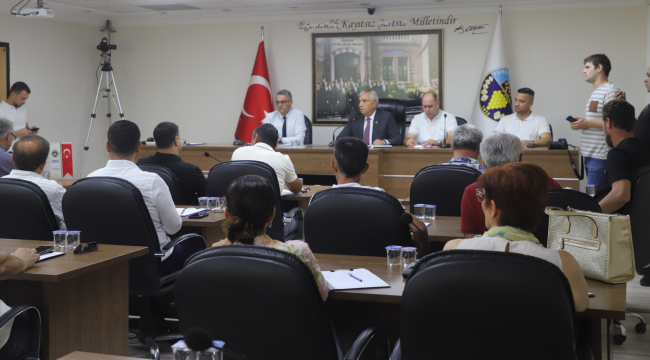 Turgutlu belediyesi ağustos ayı meclis toplantısı yapıldı