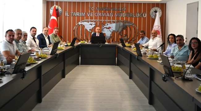 Üzüm rekolte tahmin komisyonu toplandı