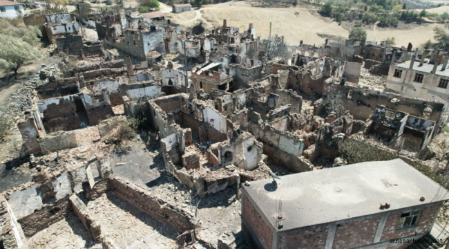 Yangından sonra 60 kişinin yaşadığı Karayakup köyü 
