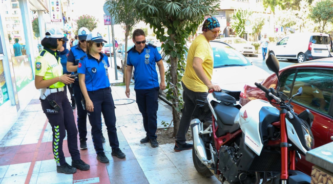 Yaya kaldırım işgalini önlemek için ortak denetim