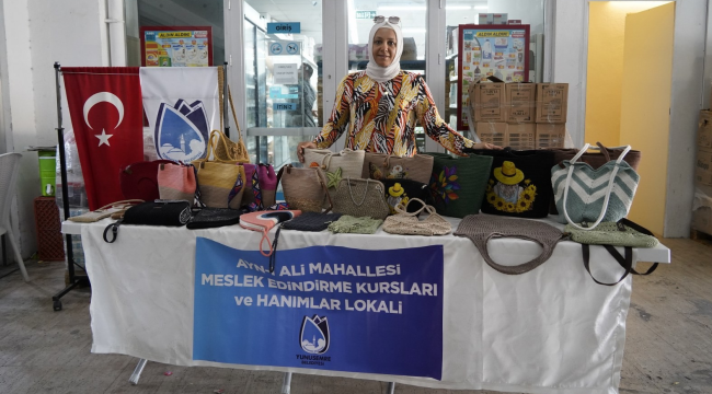 Yunusemre belediyesi'nin yardımıyla 39 yaşında iş kadını oldu