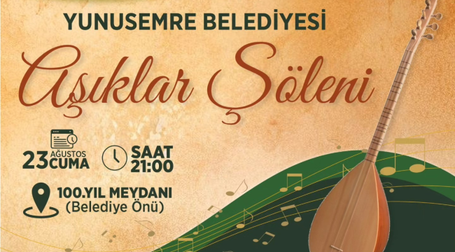 Yunusemre'de aşıklar şöleni