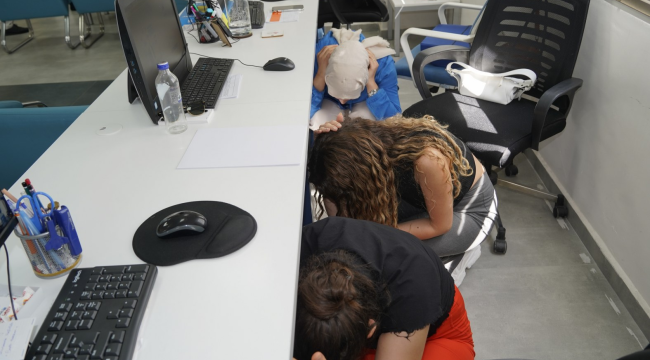 Yunusemrede gerçeği aratmayan afet tatbikatı