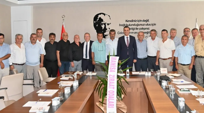 Ziraat odası başkanları ile bir araya gelen başkan Zeyrek üreticilere 40 milyon dağıtacaklarını açıkladı