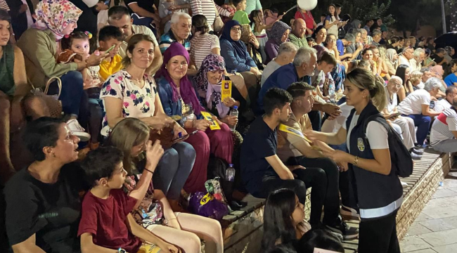 1500 kişiye kadına el kalkmaz broşürü