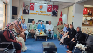 AKP kadın kolları başkanı Kaplan Demirci'de