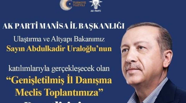 AKP Manisa il danışma kurulu toplanıyor