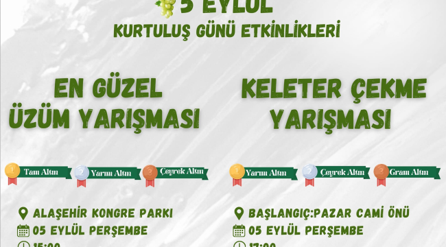 Alaşehir kurtuluş etkinlikleri başlıyor