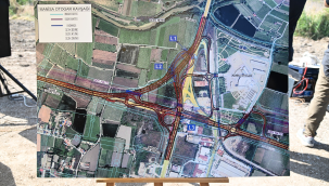 Bakan Uraloğlu, Gediz köprülü kavşağında inlemelerde bulunmak için Manisa'da