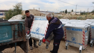 Kula belediyesi'nden temizlik seferberliği, 120 yeni çöp konteyneri yerleştirildi