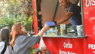 Manisa'da öğrencilere çorba dağıtımı başladı