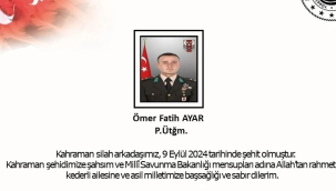 MSB acı haberi duyurdu:bir asker şehit