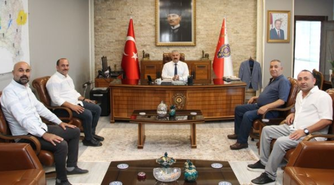 Muhtarlar müdür Aktaş'ı ziyaret etti