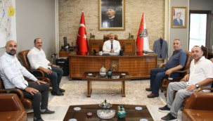 Muhtarlar müdür Aktaş'ı ziyaret etti